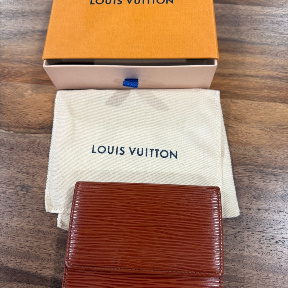 Louis Vuitton Epi Leather Brown Leather Wallet